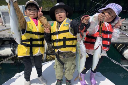 ５月５日１ラウンド目ファミリーフィッシングの釣果です🎣🦑