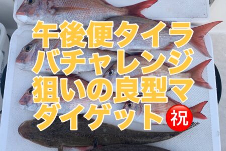 ８月８日午後便の釣果です🎣