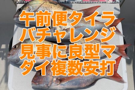 ８月１４日午前便１ラウンド目の釣果です🎣